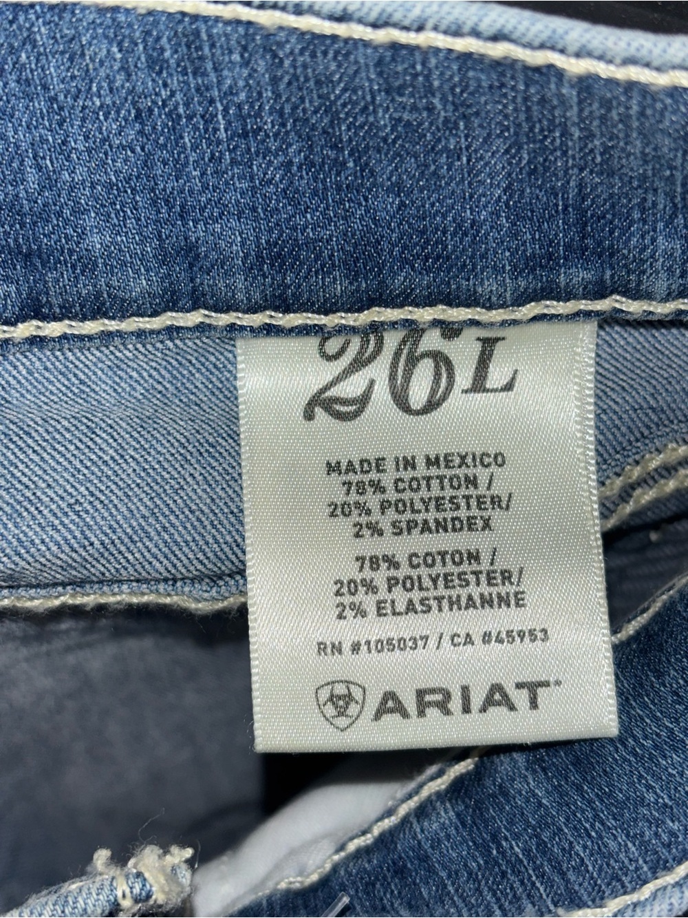 Ariat Blue Denim Mini Skirt with Green Cactus Motif - Picture 5 of 5